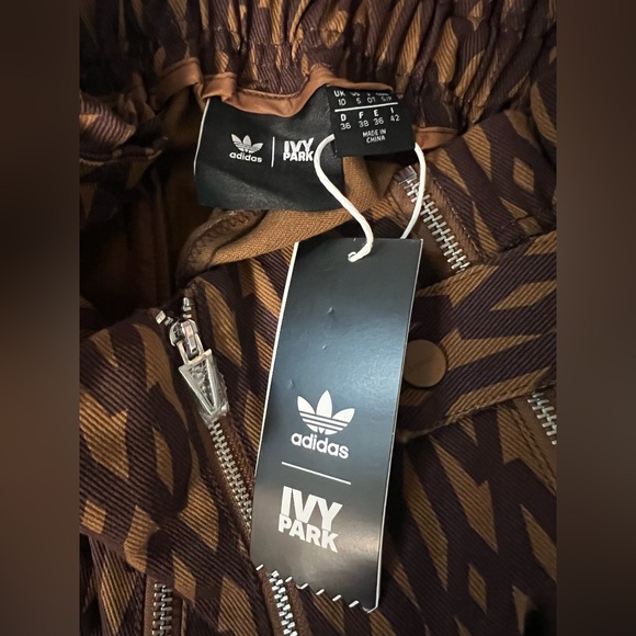 Adidas IVY PARK Brown Patterned Cargo Pants - Picture 10 of 12
